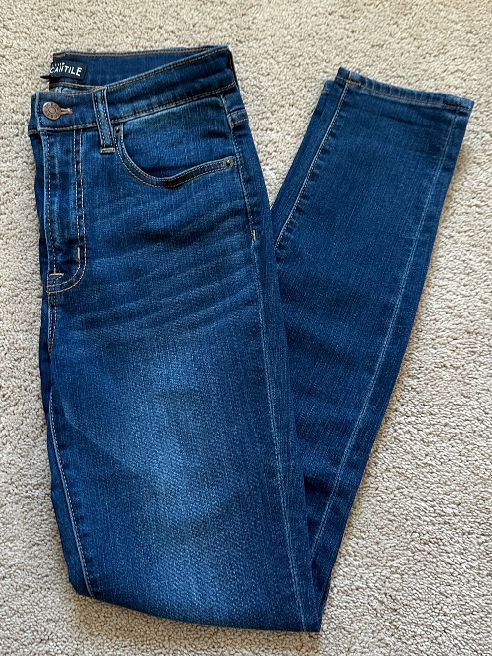 J. Crew Mercantile Slim Fit Dark Blue Skinny Jeans - Stretch Denim size 27